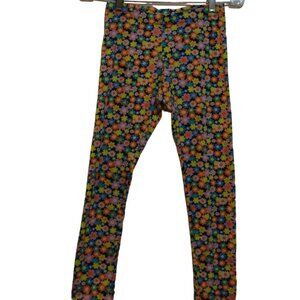 Wonder Nation TM Cotton-Spandex Floral Multicolor Leggings Girls L (10/12)